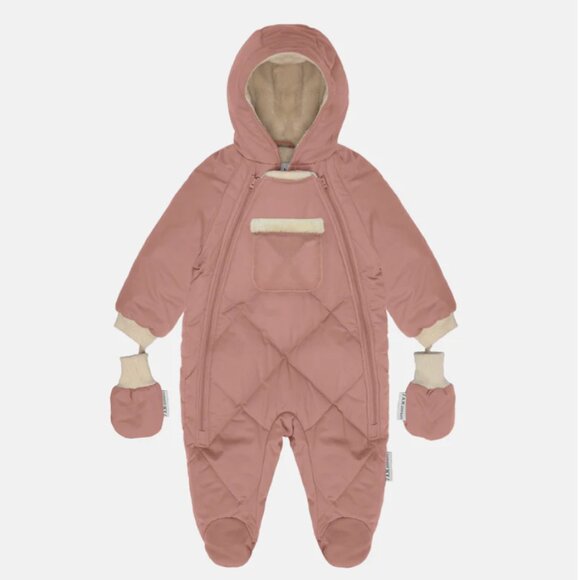 7 A.M. Enfant Cream Baby Snowsuit